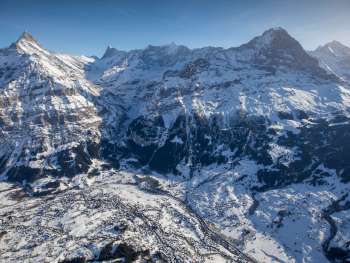 Grindelwald Village in Winter