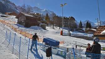 Skilift Figeler im Übungsgelände Wengen