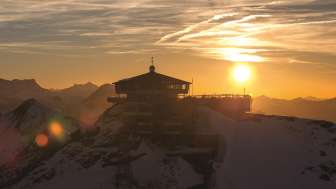 winterlicher Sonnenuntergang