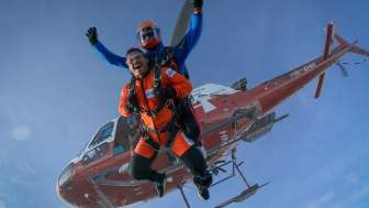 Skydive helicopter