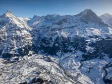 Grindelwald Dorf Winter
