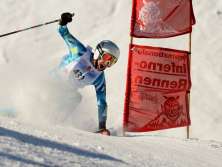 Racers in the Inferno Winter Race in full action.