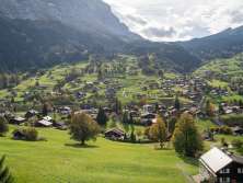 On the left is the Eiger; from the center to the right, you can see Grindelwald.