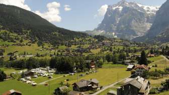 Drohnenbild Camping Eigernordwand