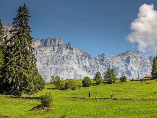 Valley hike in the wild Gadmertal valley