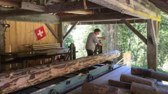 Historic Gimmelwald sawmill