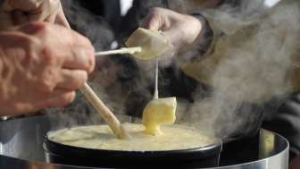 Fondue outdoors