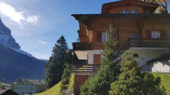 Chalet Bossrain Apartment view Eiger