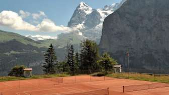Sand Tennisplatz