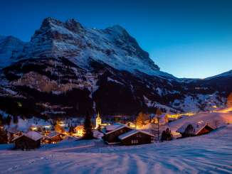 Grindelwald Dorf Winter