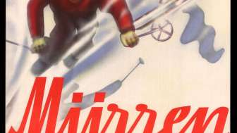 historisches Plakat Mürren