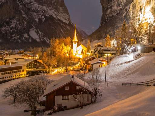 Lauterbrunnen im Winter
