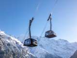Neue Schilthornbahn 20XX fährt hoch aufs Schilthorn.