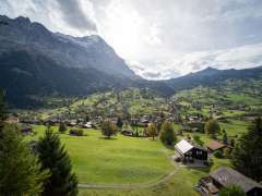 On the left is the Eiger; from the center to the right, you can see Grindelwald.