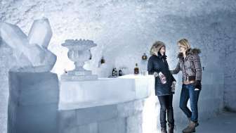 Aperitif in the ice bar