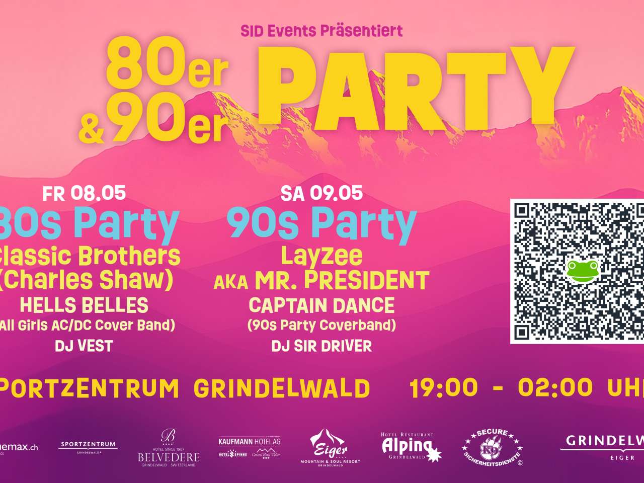 80's & 90's Party with DJ Sid in Disco Mescalero, Hotel Spinne